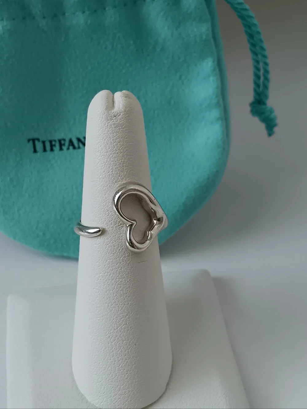 Tiffany & Co. Sterling Silver Women's Love Ring Band Size 6.5US